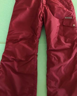 Piccole ragazze ragazzi pantaloni da neve solidi spessi invernali caldi pantaloni per bambini ragazze Activewear abbigliamento da neve abiti guanti per bambini gambo, Blu, 2-3 Anni