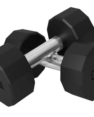Coppia manubri gommati da 12 Kg l'uno 