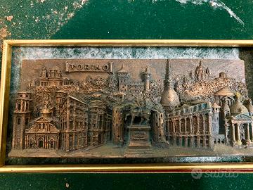 Bassorilievo in bronzo raffigurante Torino