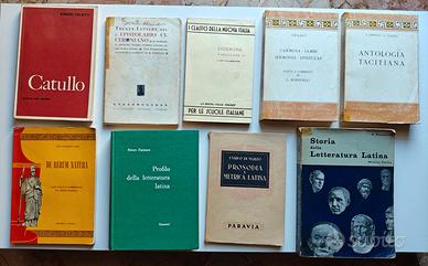 Lotto 9 rari libri Vintage di Latino Anni ‘60