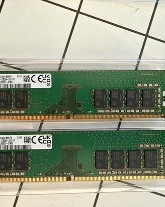 2 banchi ram ddr4 8gb cad. Pc4-3200