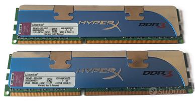 RAM DDR3 4GB (2x2GB) 1600Mhz PC3-12800 HyperX Blu