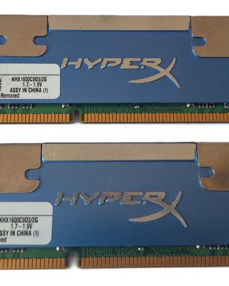 RAM DDR3 4GB (2x2GB) 1600Mhz PC3-12800 HyperX Blu