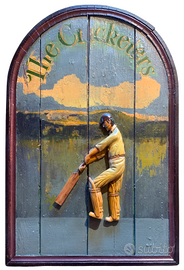 Insegna legno "The Crickers" primi del 900