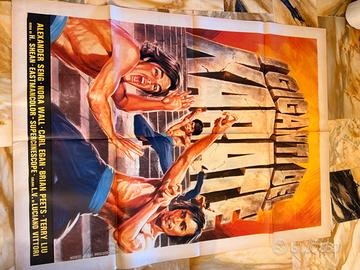 Manifesto originale  Giganti Karate poster cinema