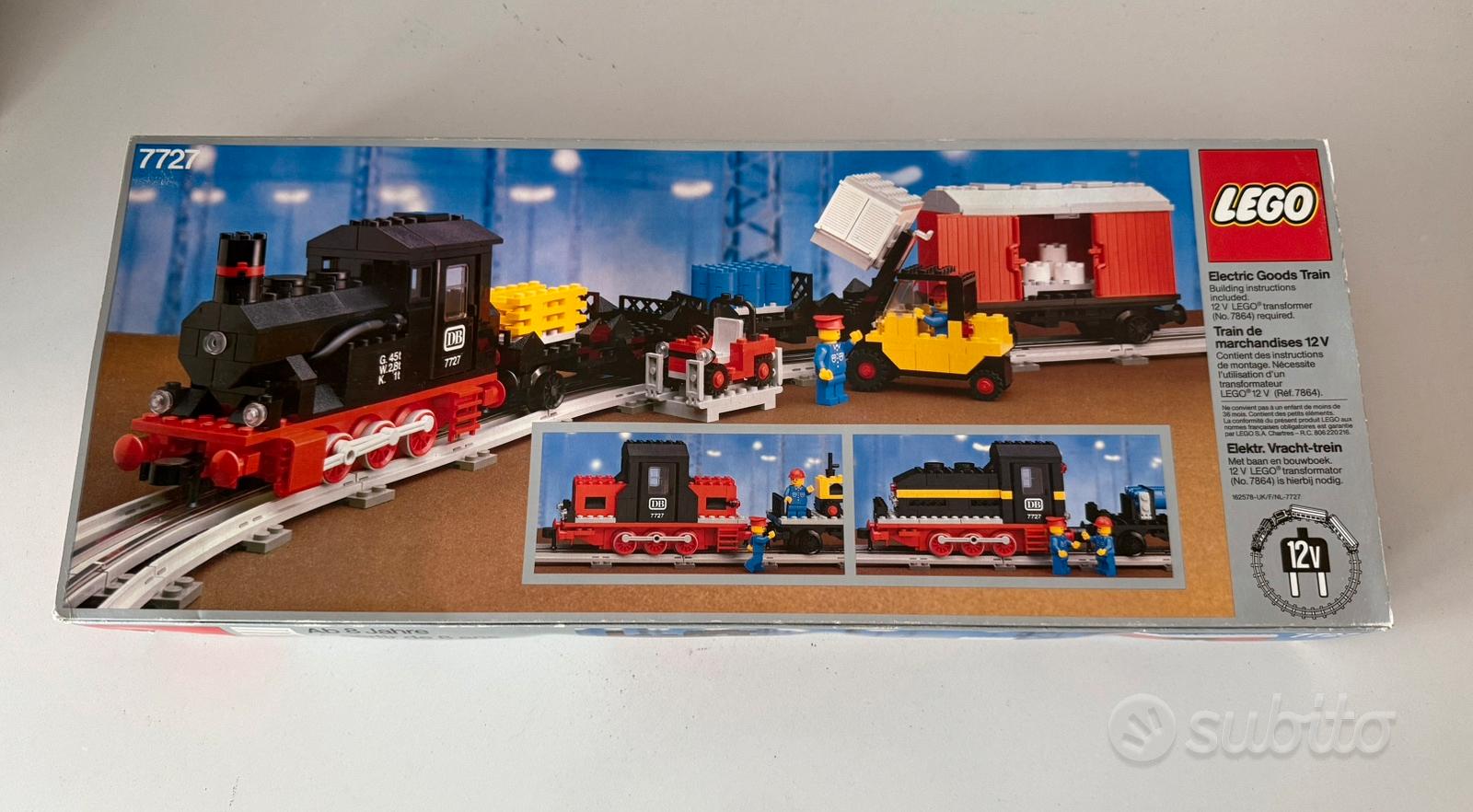 Lego vintage treno 12v 7727 Freight Steam NUOVO Collezionismo In