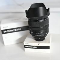Sigma 24-70mm f/2.8 Nikon + sigma usb dock station