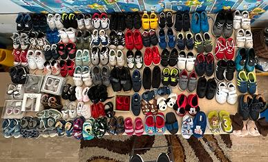 Piu di 80 paia di scarpe usate bambini