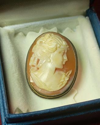 antico cameo gioiello argento spilla ciondolo