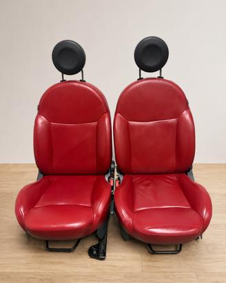 Tappezzeria Completa 500 Pelle Frau Rossa