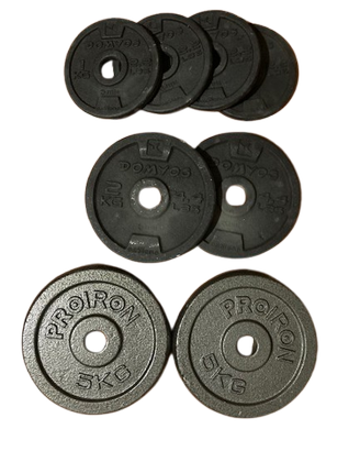 8 dischi da manubrio o bilanciere