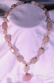 Collana quarzo rosa