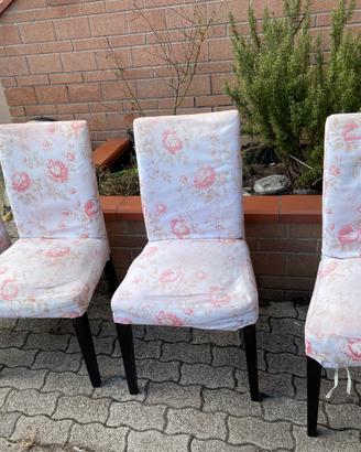 Lotto 6 sedie Ikea con fodera
