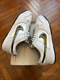 Scarpe Nike Dunk Low Uomo Pelle Grigio/Bianco 45