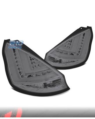 FANALI FORD FIESTA MK7 08-12 LIGHT BAR FONDO CROMA