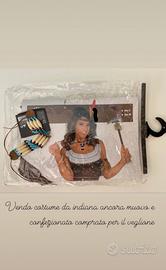 Costume di carnevale da indiana nuovo.