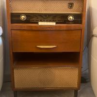Radio giradischi Philips anni 50 mobile in legno