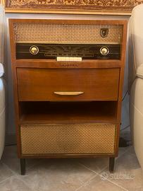 Radio giradischi Philips anni 50 mobile in legno