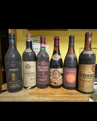 lotto 6 bottiglie di vino