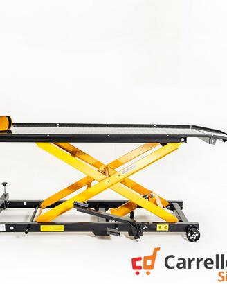 Ponte moto sollevatore con pompa a pedale GIALLO