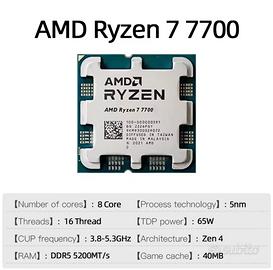 Processore AMD Ryzen 7 7700 CPU