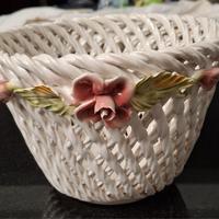 cestino in ceramica di Bassano 