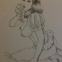 Giovanna Casotto schizzo biancaneve 21x28