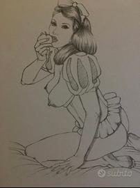 Giovanna Casotto schizzo biancaneve 21x28