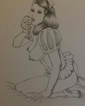 Giovanna Casotto schizzo biancaneve 21x28