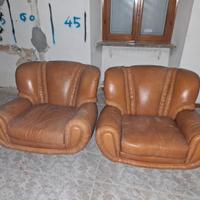 poltrone Vintage in pelle