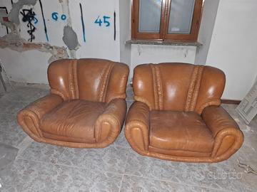 poltrone Vintage in pelle