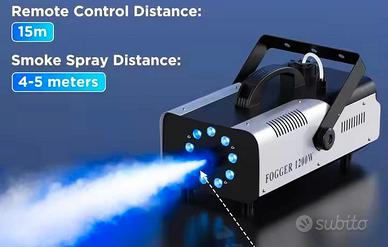 macchina fumo 1200 watt dj animazione