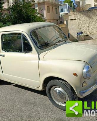 FIAT 600 D FANALONA LIBRETTO E TARGHE ORIGINALI