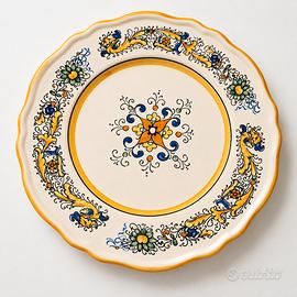 Piatto ceramica Deruta dipinto Ø 25 cm