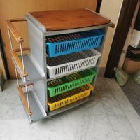 Carrello porta frutta e porta bevande