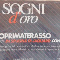 Coprimaterasso matrimoniale in spugna di Jaquard c