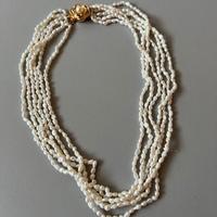 Collana Torchon perle vere fiume Originale Anni 50