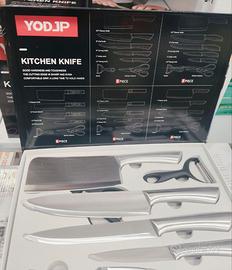 Set coltelli da cucina in Acciaio Inox + accessori