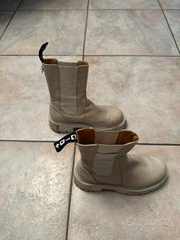 Stivaletto bianco con para