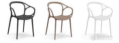 Sedia chiara mast design in polipropilene