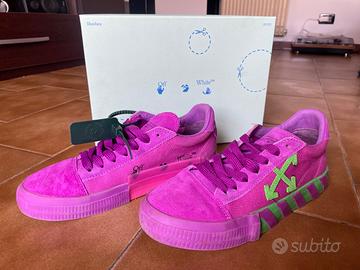 scarpe OFF-WHITE numero 39 fucsia e verdi