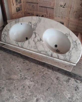 Lavandino con doppio lavabo
