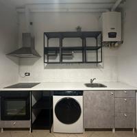 Cucina Ikea bianca/grigia/nera