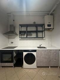 Cucina Ikea bianca/grigia/nera