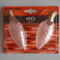 20 pz lampadine torciglione smerigliata 40 watt 