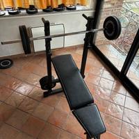 Panca regolabile Technogym pelle nera