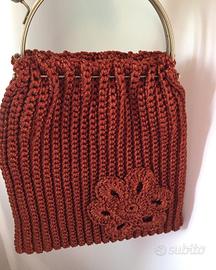 Borsa uncinetto Ruggine 