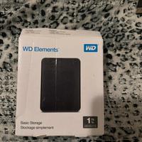 WD elements HDD esterno 1 TB 1000 GB