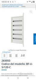 Quadro distribuzione 120 moduli