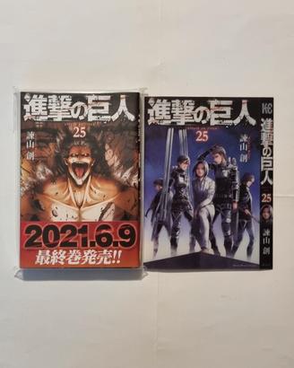 L'Attacco dei Giganti 25 Manga + Variant Cover